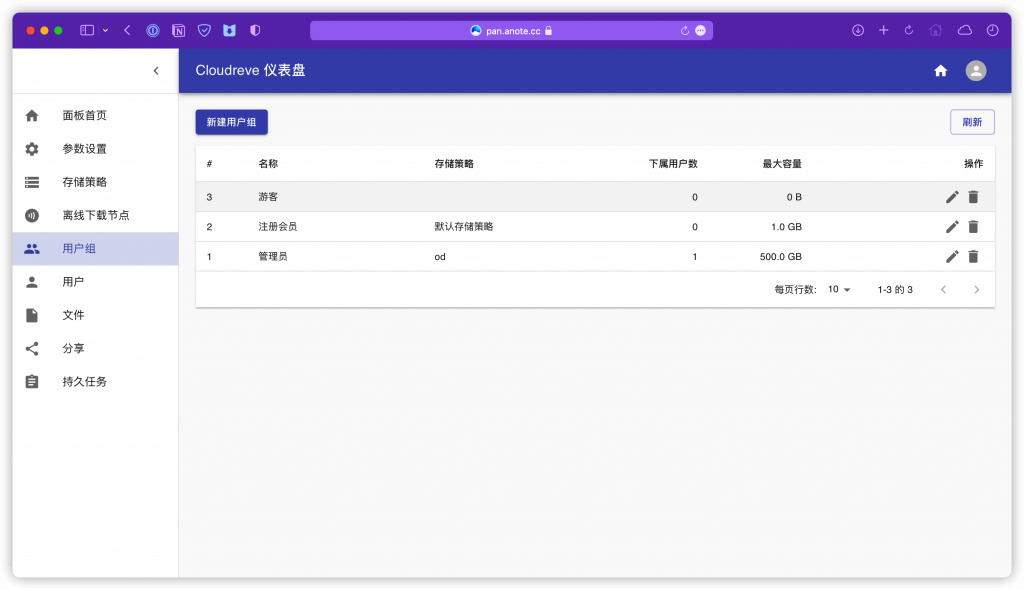 图片[24]-Cloudreve搭建个人网盘教程-挂载Onedrive-并使用Aria2配置离线下载功能