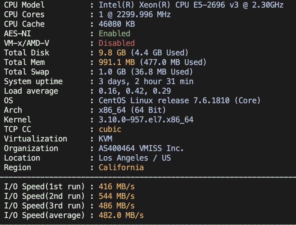 图片[2]-vmiss怎么样？vmiss美国洛杉矶BGP线路vps评测-美国CN2 GIA-优质线路美国vps